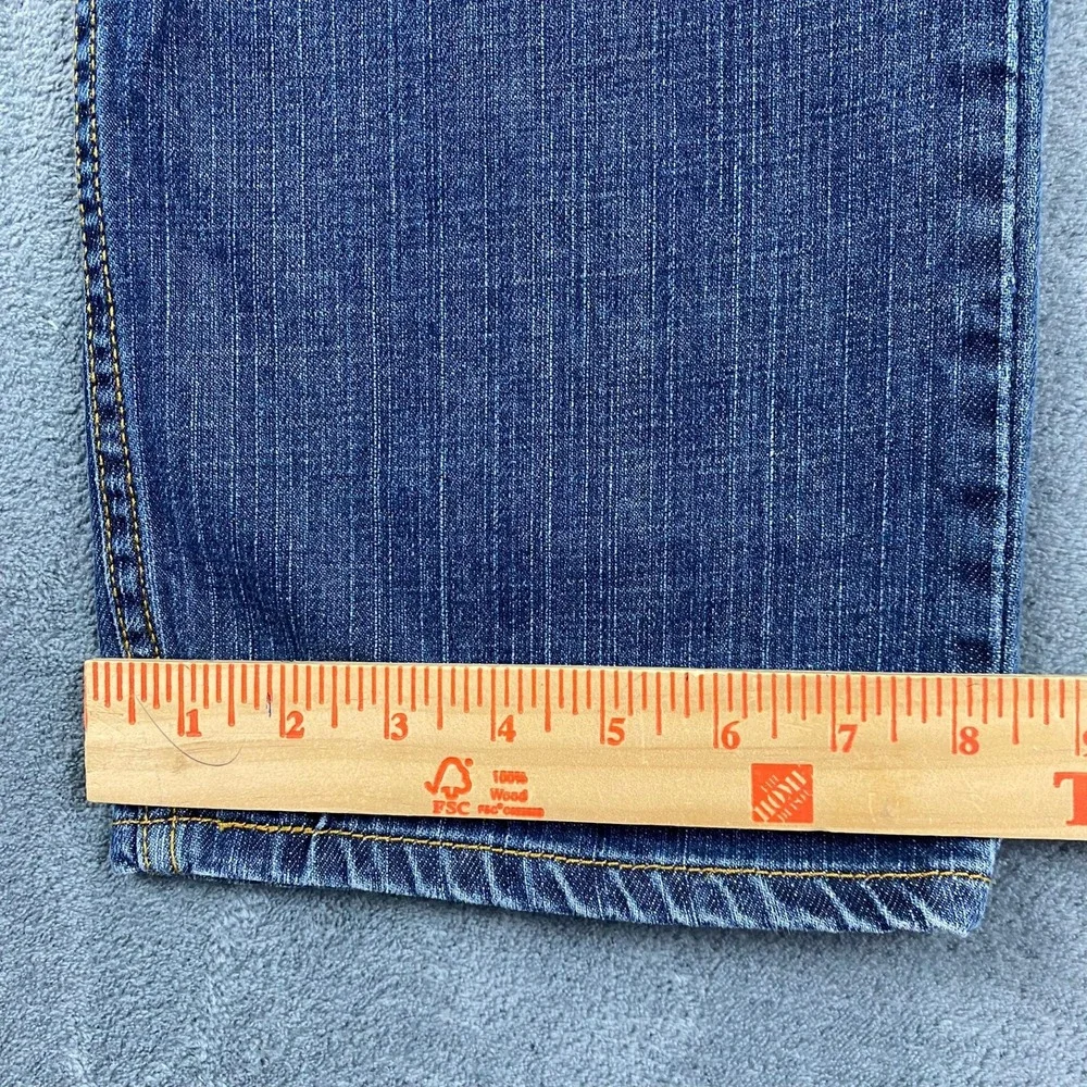 2009 Levi's Mens W34 L30 505 Regular Fit Jeans Blue Medium Wash Straight Leg